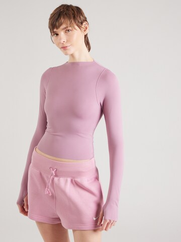 T-shirt fonctionnel NIKE en violet : devant
