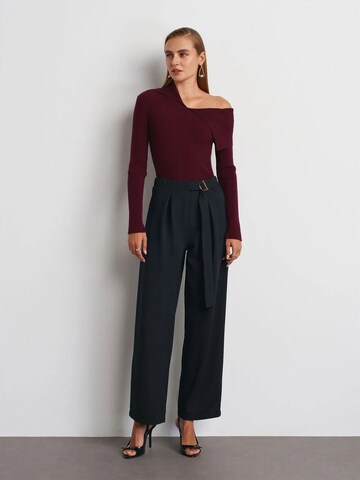 Dilvin Wide Leg Hose in Blau: Vorderseite