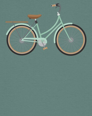 Watapparel Shirt 'Mint Bike' in Green