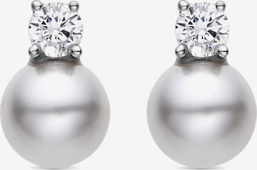 Boucles d'oreilles 'Sikon' Luxenter en blanc : devant