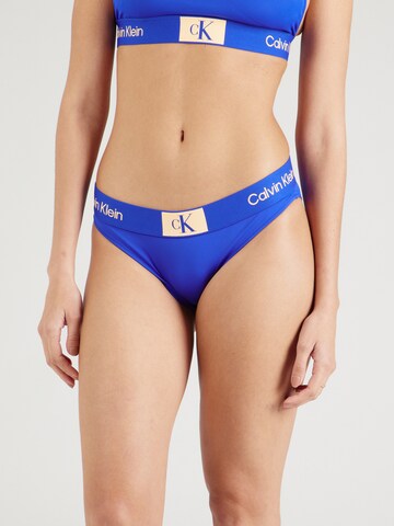 Calvin Klein Swimwear Spodní díl plavek – modrá: přední strana