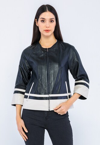 Giorgio di Mare Between-Season Jacket in Black: front