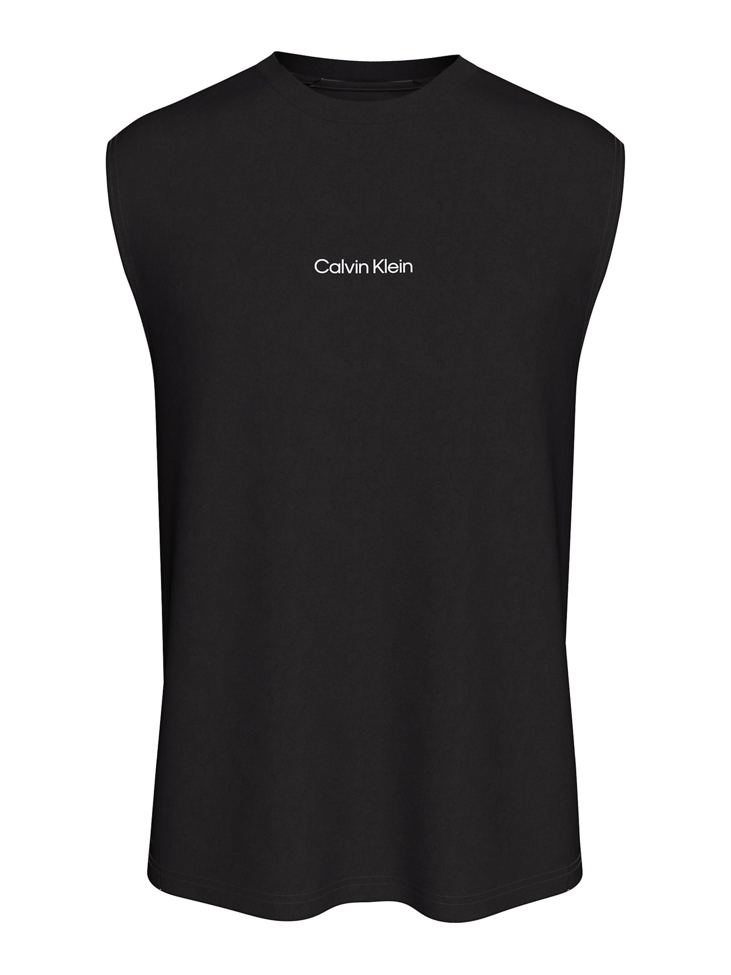 Calvin Klein Swimwear - Camiseta en negro: frente