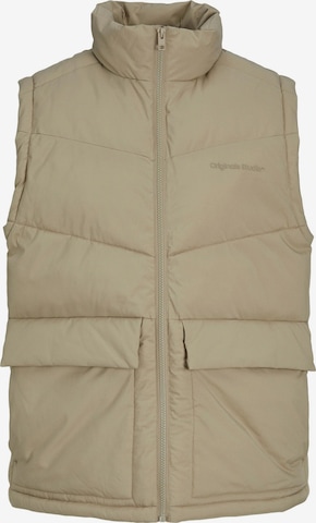 JACK & JONES Vest 'Vesterbro' in Beige: front