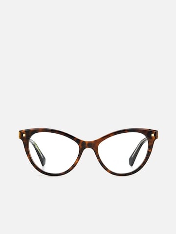 Lunettes de soleil Polaroid en marron : devant