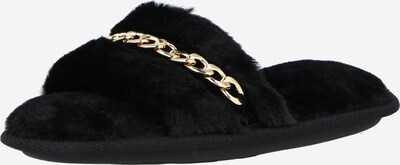 NEW LOOK Hausschuh 'NAINY' in gold / schwarz, Produktansicht