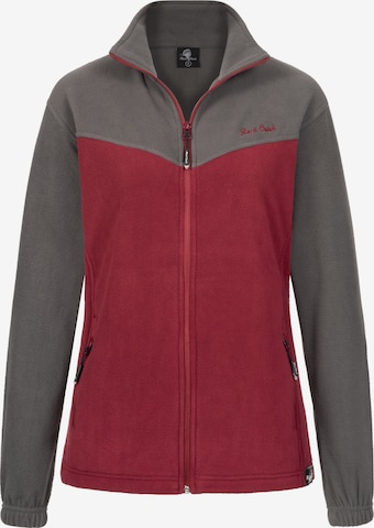 Rock Creek Fleecejacke in Rot: Vorderseite
