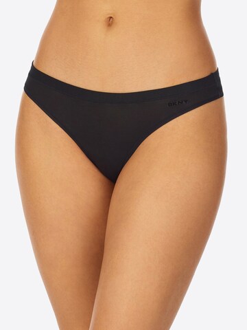 DKNY Intimates String 'New Table Tops' in Schwarz: Vorderseite