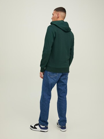 JACK & JONES Zip-Up Hoodie in Green