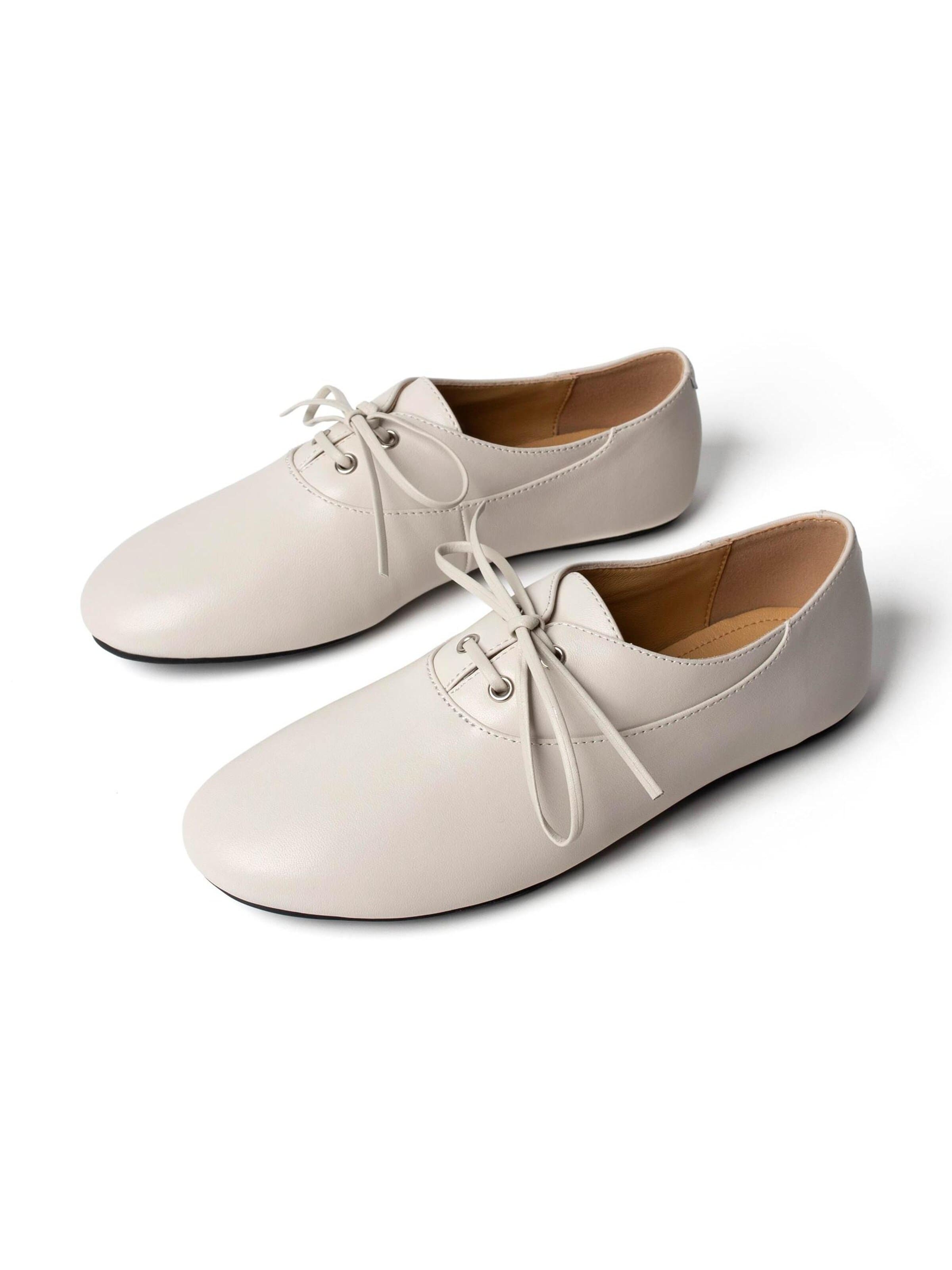 L37 HANDMADE SHOES - Sapato com atacadores 'A SLOW DANCE AWAY' em branco