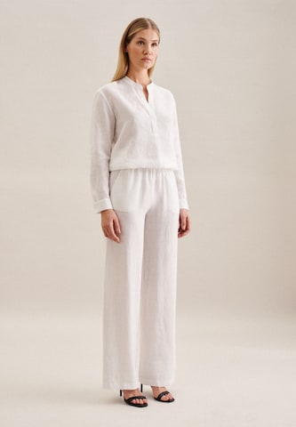 Wide Leg Pantalon SEIDENSTICKER en blanc