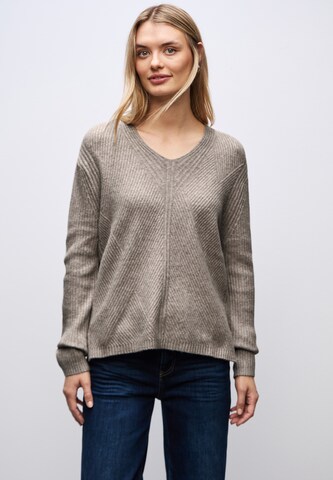 STREET ONE Sweater in Grey: front