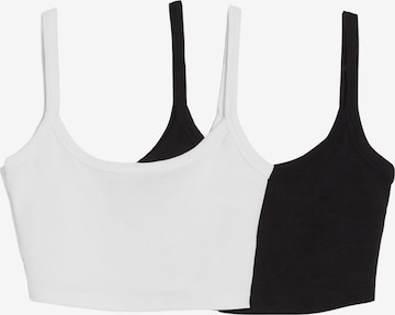 Bershka Top - fekete: elől