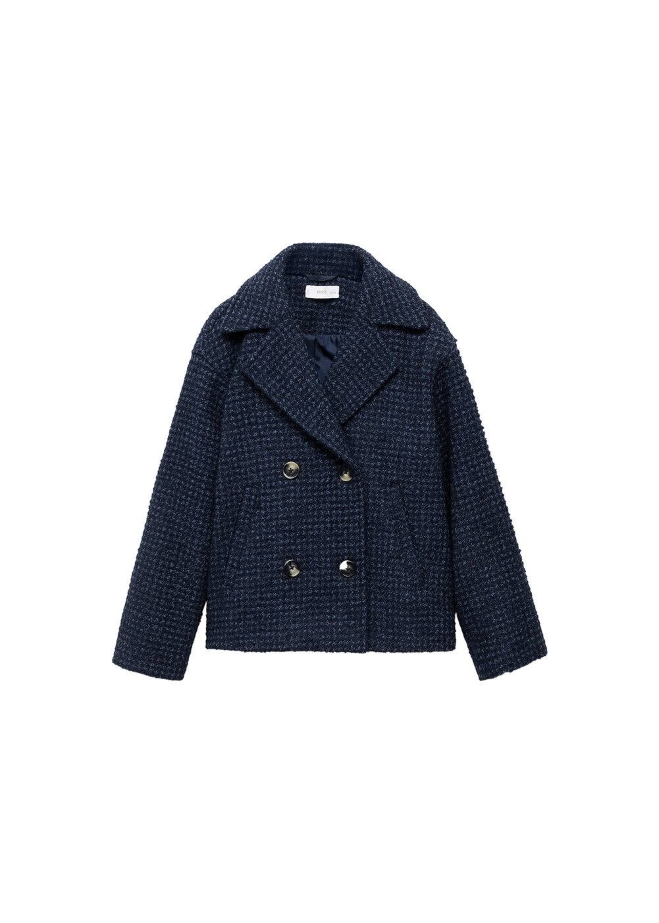 MANGO KIDS Coat in Blue: front