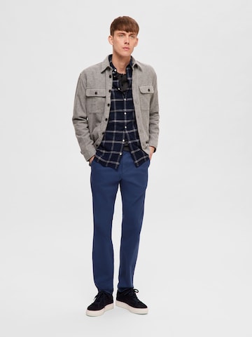 mėlyna SELECTED HOMME Standartinis modelis Marškiniai 'Owen'