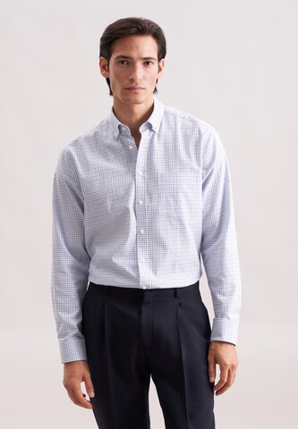 Coupe regular Chemise business SEIDENSTICKER en bleu : devant