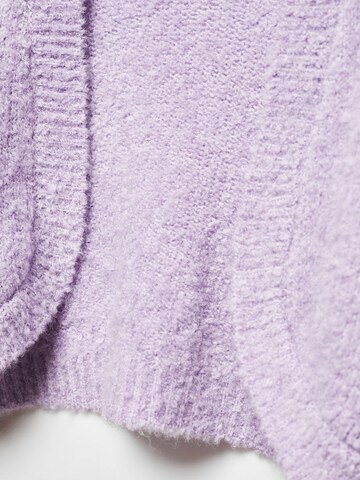 MANGO Knit Cardigan 'Vals' in Purple