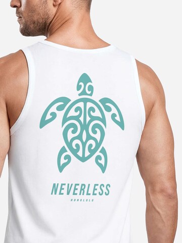 Neverless Shirt 'Honolulu Turtel' in Weiß