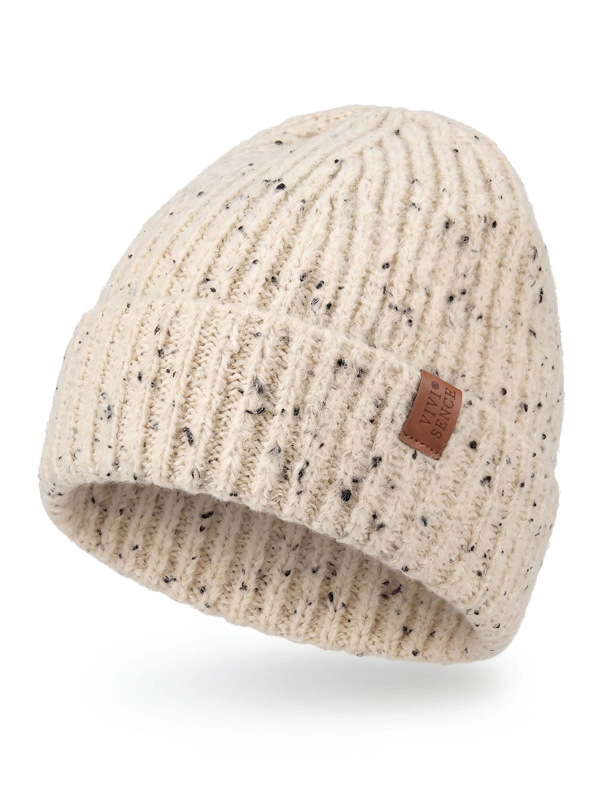 Vivisence Beanie '70126' in Beige: front