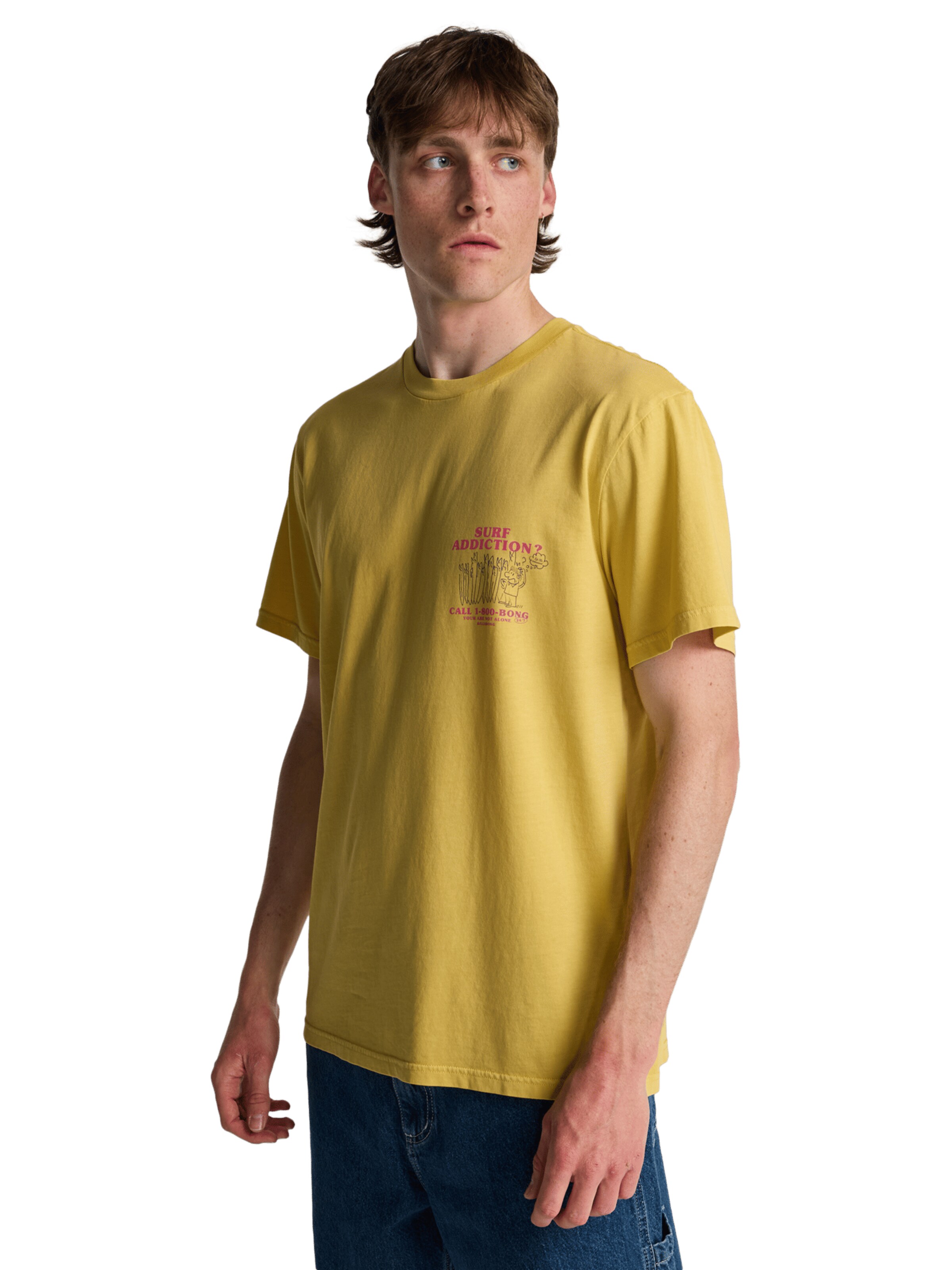 BILLABONG Shirt 'Message' in Yellow