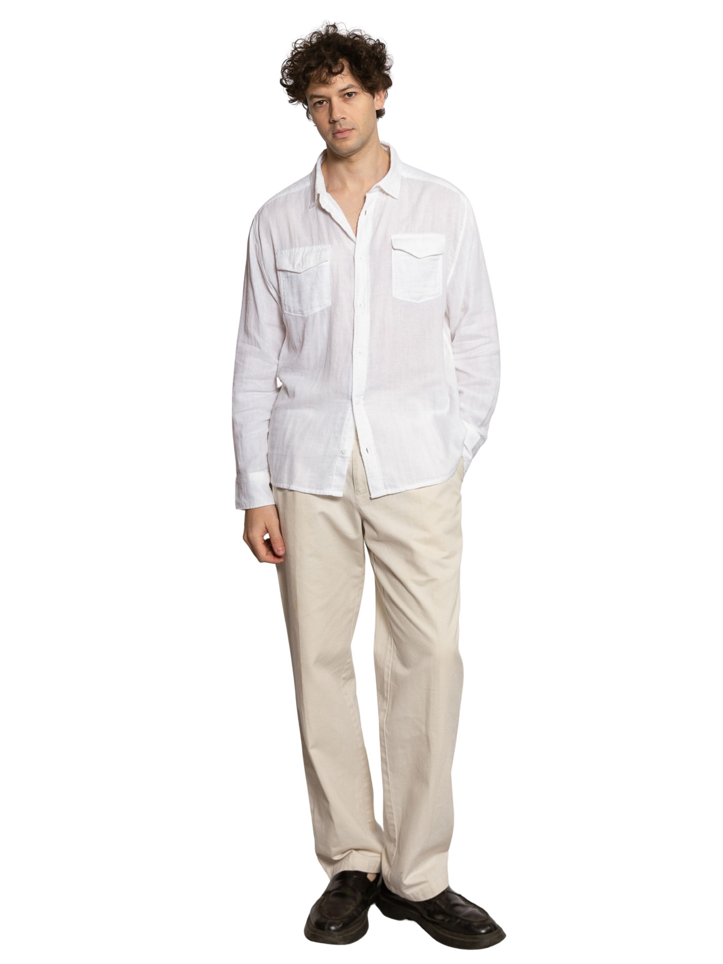 Coupe regular Chemise LDB en blanc