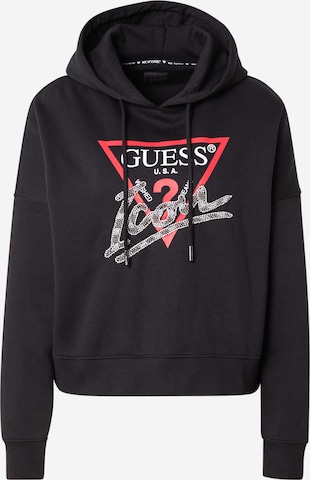GUESS Sweatshirt in Zwart: voorkant