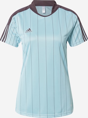 T-shirt fonctionnel 'Tiro' ADIDAS SPORTSWEAR en bleu : devant