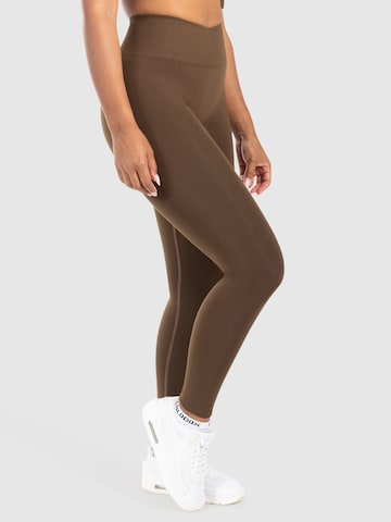 Skinny Leggings 'Pemmy' Smilodox en marron