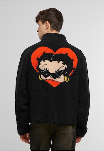 MARKET Fleecejacke 'Betty Boop Sweetheart' in Schwarz: Vorderseite