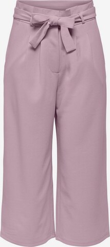 JDY Pleat-Front Pants in Purple: front