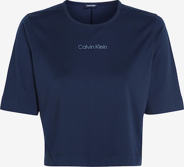 Calvin Klein Sport - Camisa funcionais em azul: frente