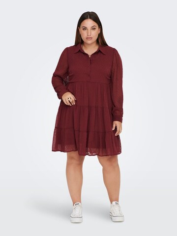ONLY Carmakoma Shirt Dress in Red