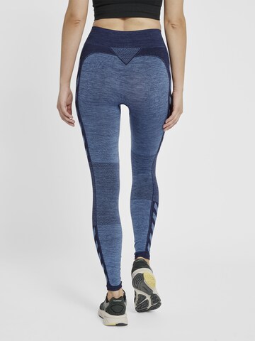 Hummel Skinny Sportbyxa i blå