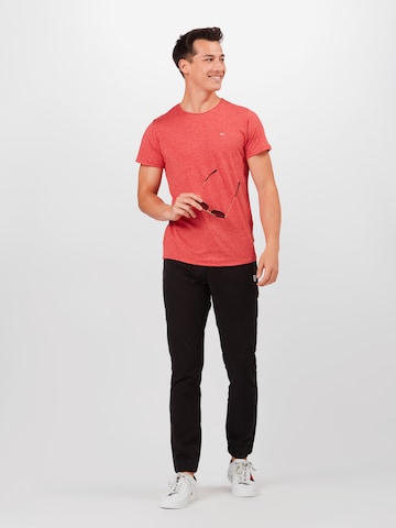 Tommy Jeans Koszulka 'Jaspe' w kolorze czerwony