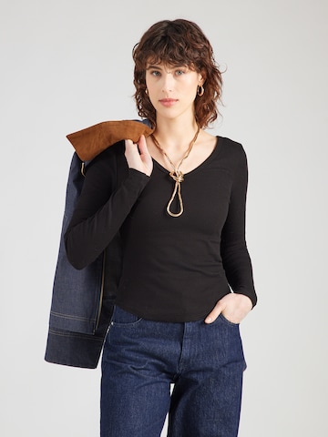 TOPSHOP Shirt 'TSWENDY' in Black: front