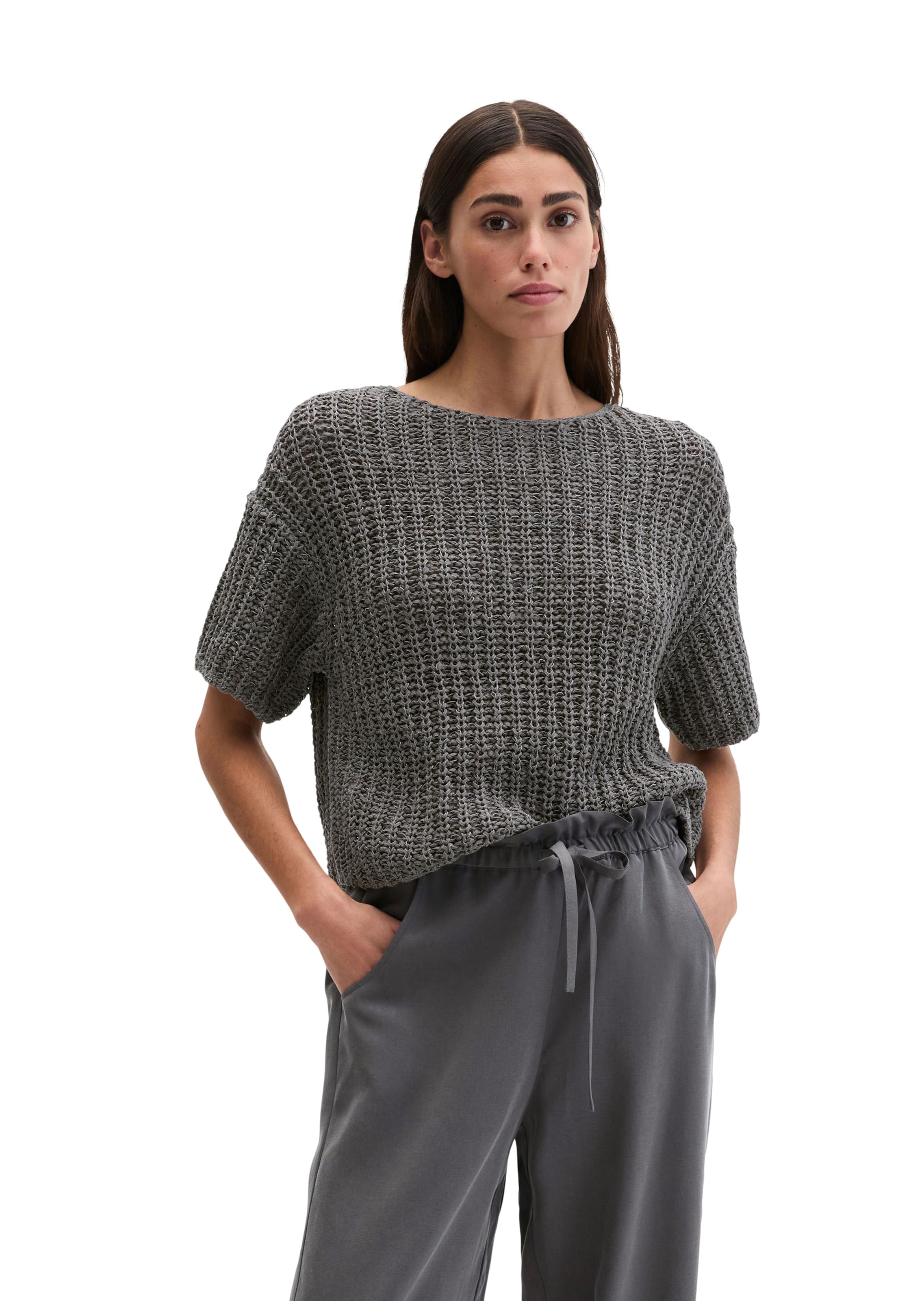 Marc O'Polo Loosefit Hose in Grau