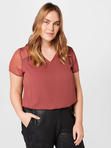ABOUT YOU Curvy Shirt 'Senta' in Red: front