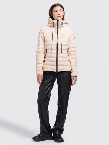 khujo Between-season jacket 'Lovina4 Matt' in Pink