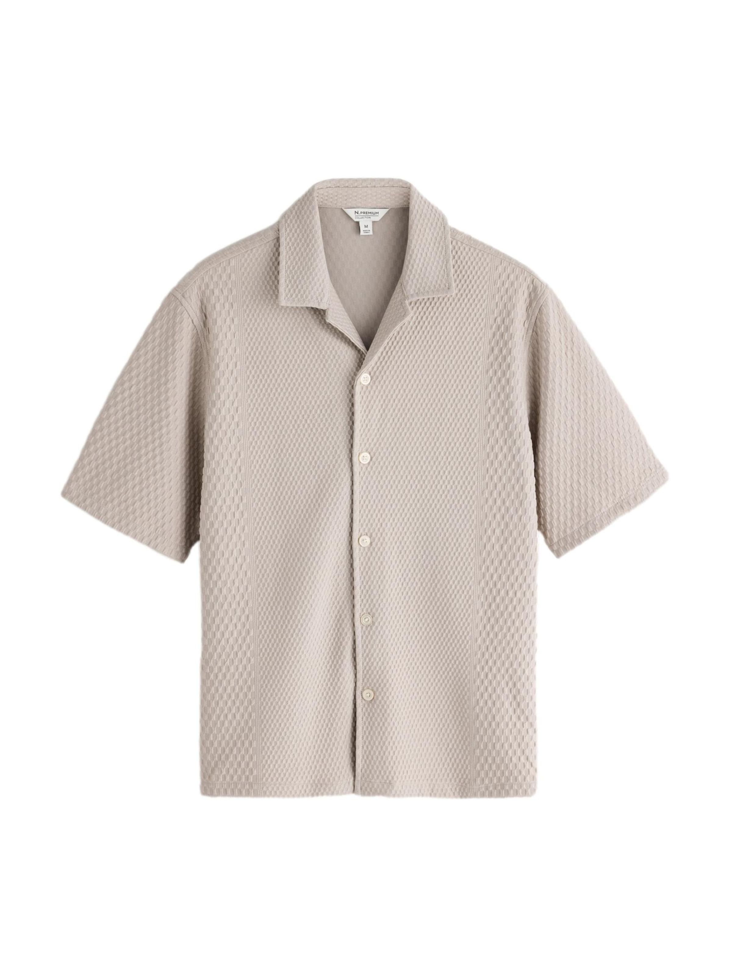 Next - Ajuste regular Camisa en beige: frente