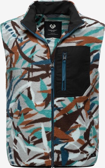 Ragwear Vest in Turquoise / Brown / Light grey / Black, Item view
