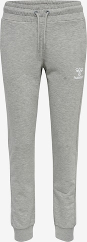 Hummel Tapered Sportbroek 'Noni 2.0' in Grijs: voorkant