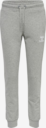 Hummel Pantalon de sport 'Noni 2.0' en gris chiné / blanc, Vue avec produit