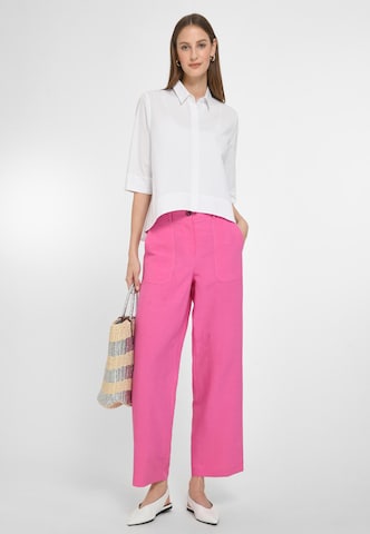 Peter Hahn Wide leg Broek in Roze