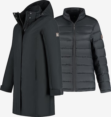 Travelin Outdoorjacke 'Ginser' in Schwarz: Vorderseite