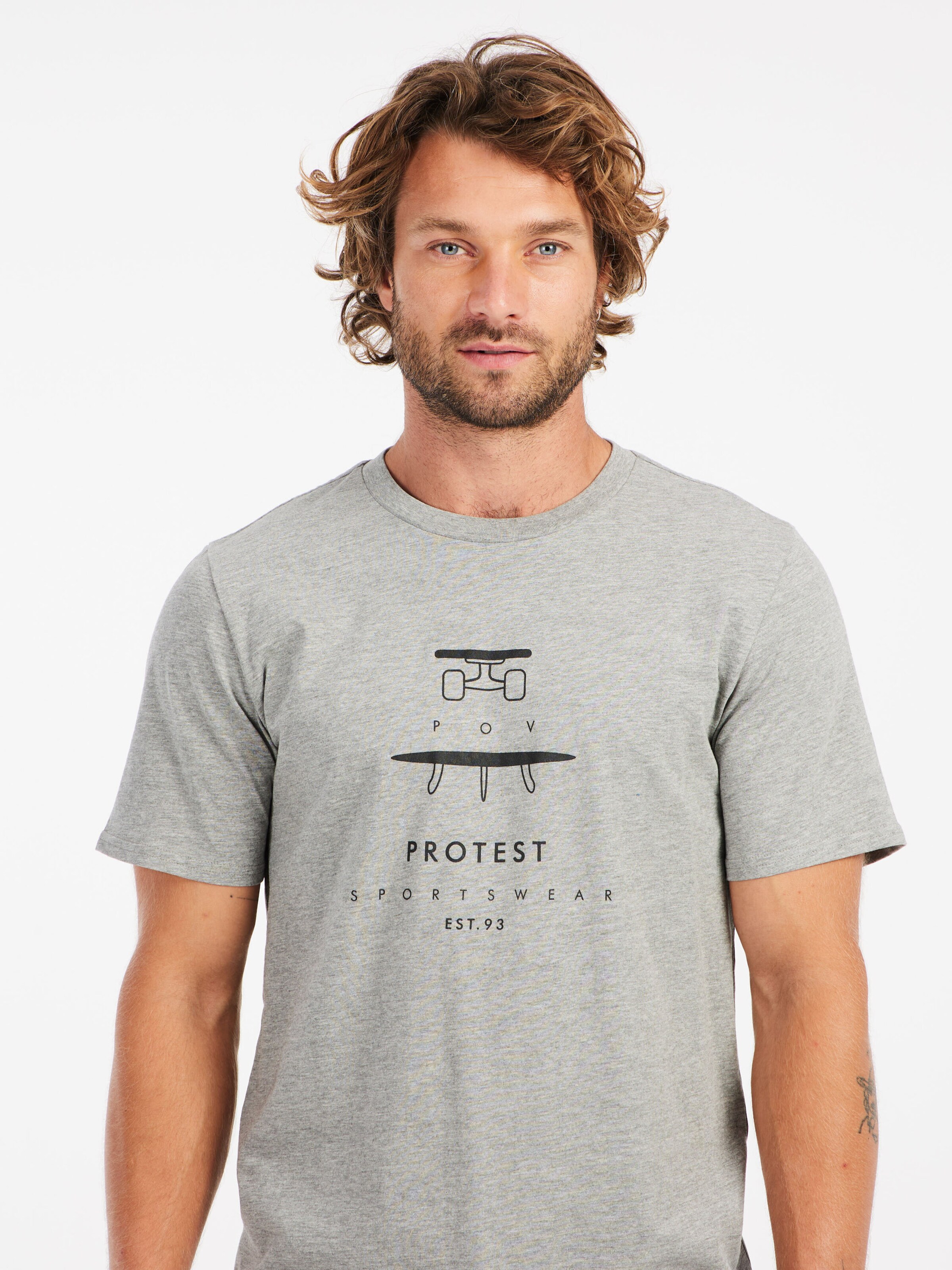PROTEST Shirt 'PRTAndros' in Grijs