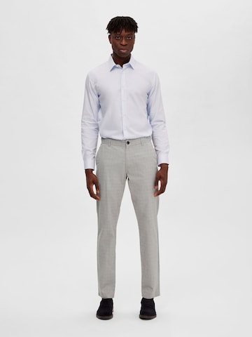 SELECTED HOMME Regular Панталон Chino в сиво