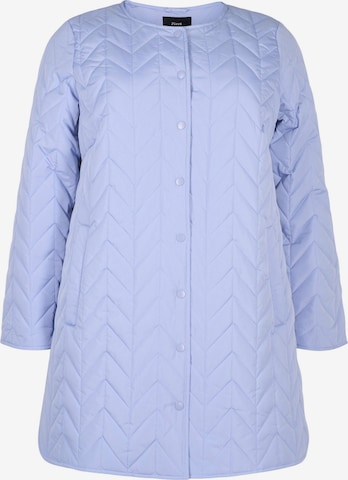 Zizzi Between-season jacket 'MGRACE' in Blue: front