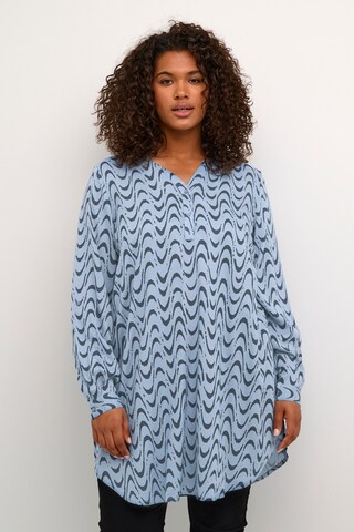 KAFFE CURVE Tunic 'Nora' in Blue: front