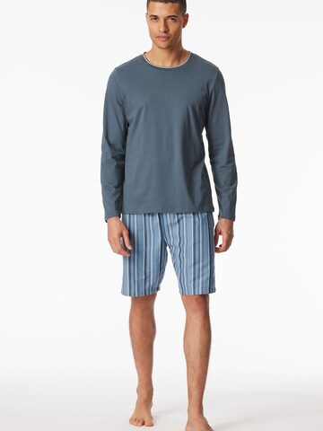 Pyjama long 'Mix & Relax' SCHIESSER en bleu