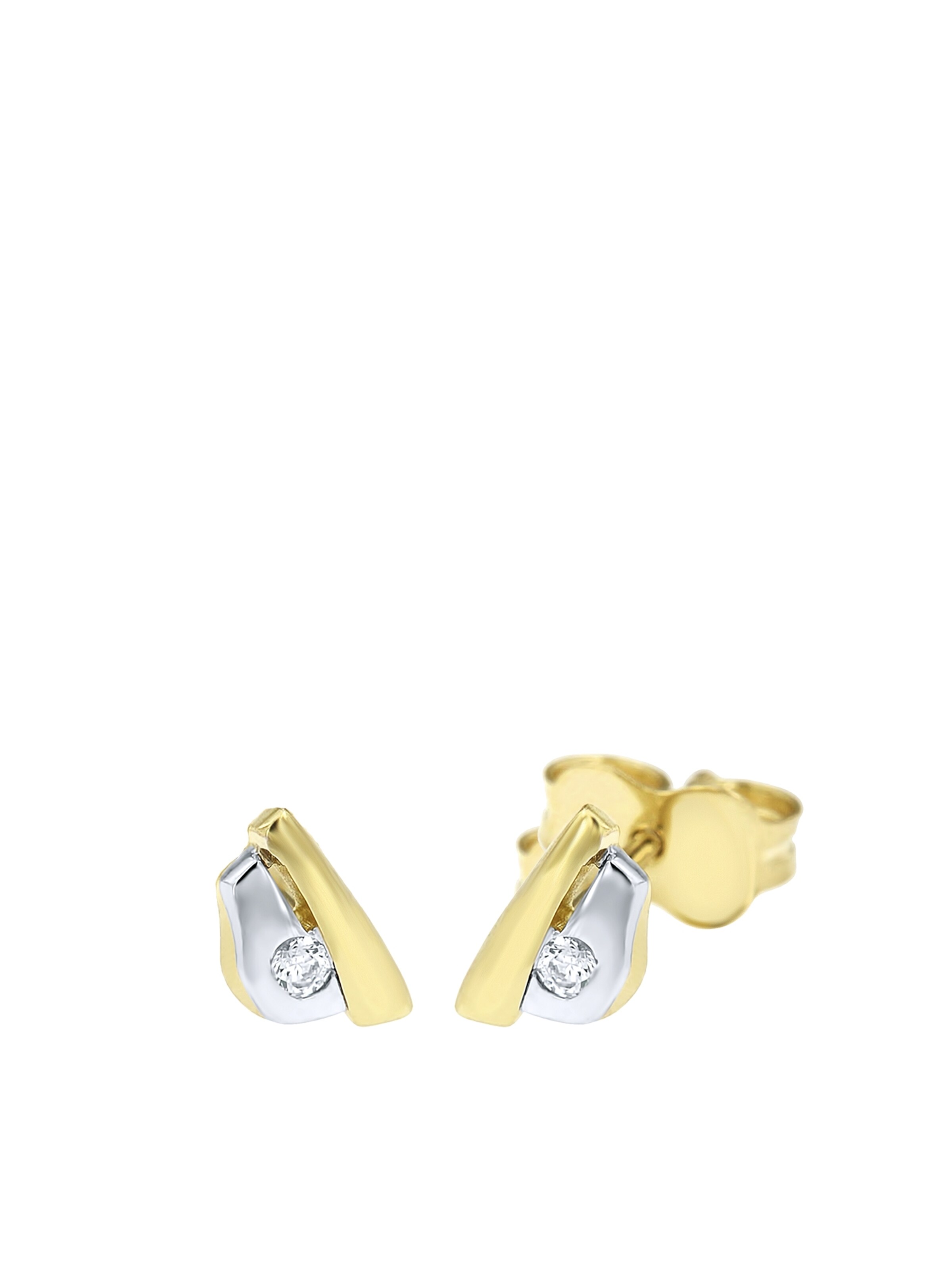 Lucardi Earrings in Gold: front